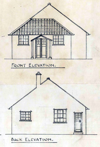 Dance hall front and rear elevations 1927
